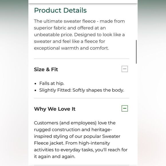 L.L.Bean Sweater Fleece Full-Zip Jacket Small Petite - Picture 2 of 11